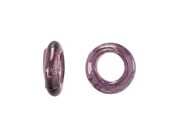 African Recycled Glass Amethyst Dogon Mini Ring 10-14mm