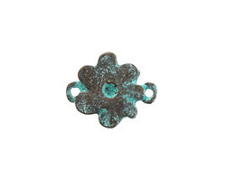 Mykonos Copper (plated) Patina Daisy Link 15x20mm