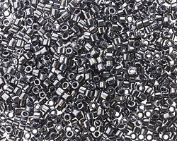 Miyuki Delica Gunmetal (DBM0001) 10/0 Seed Bead