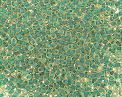 TOHO Jonquil (with Frosted Emerald Lining) Round 11/0 Seed Bead