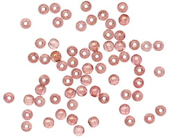 Czech Glass Luster Transparent Topaz/Pink Round 3mm