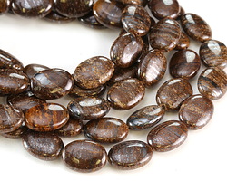 Bronzite Flat Oval 18x13mm