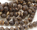 Tibetan (Dzi) Agate Matte Dark Round 12mm