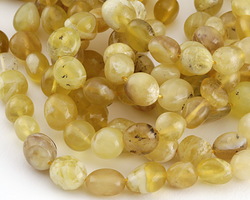 Yellow Opal Pebble 8-12x8-10mm