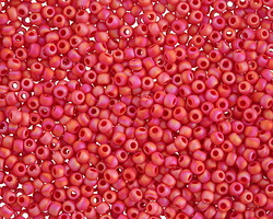 TOHO Opaque Rainbow Frosted Cherry Round 11/0 Seed Bead