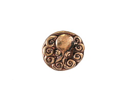 Green Girl Bronze Octopus Button 15mm