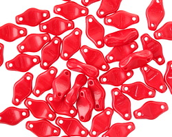 TOHO Cradle Bead Opaque Red Vertical 2-Hole 6x10mm
