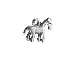 Mykonos Antique Silver (plated) Horse Charm 20x15mm