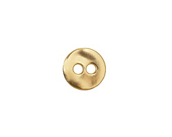 Satin Hamilton Gold (plated) Organic Round Button 13mm