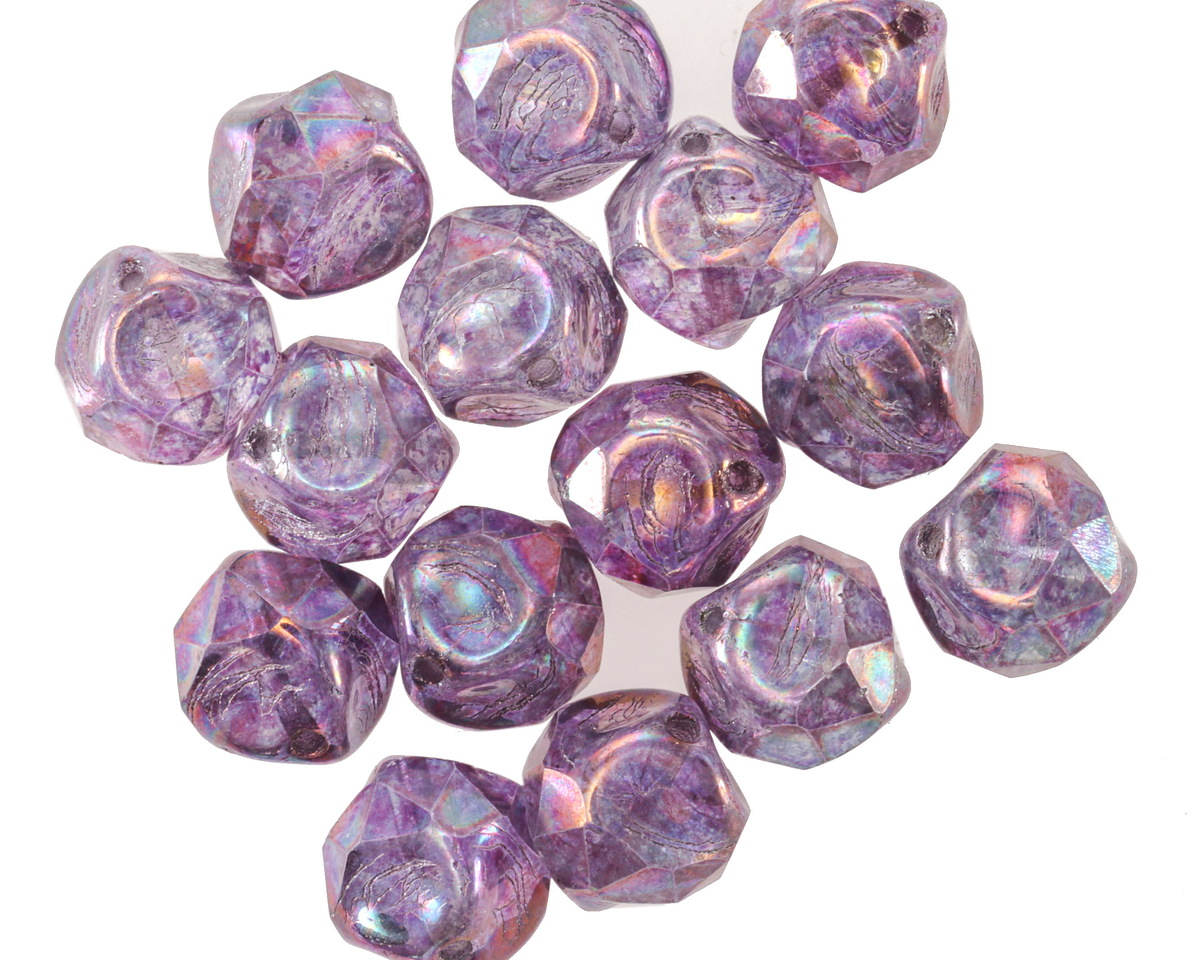 Czech Glass Bronzed Wisteria Chandelier Cut 8mm