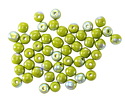 Czech Glass Avocado AB Round Druk 4mm