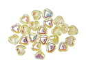 Czech Glass Jonquil AB Small Heart 6mm