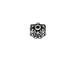 TierraCast Antique Silver (plated) Raja Pendant Cap 6x9mm