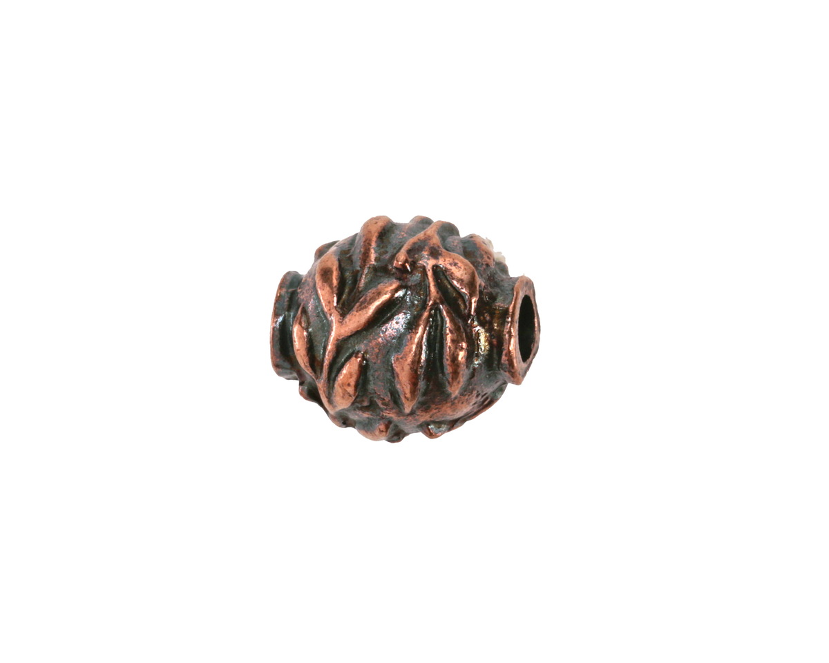 Mykonos Antique Copper (plated) Olive Branch Round 14mm