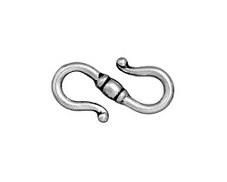 TierraCast Antique Silver (plated) Classic S-Hook 23x12mm