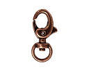 Antique Copper (plated) Swivel Lobster Clasp 30x15mm