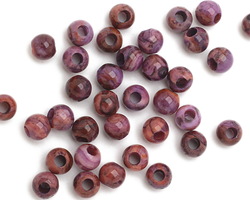Purple Crazy Lace Agate Faceted Round (Large Hole) 8mm