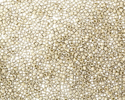 TOHO PermaFinish Galvanized (matte) Aluminum Round 15/0 Seed Bead