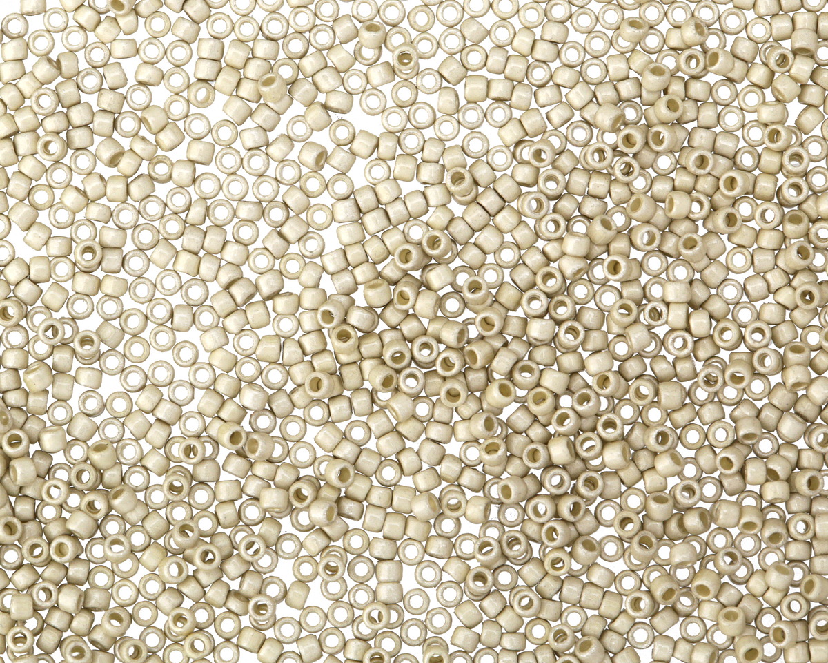TOHO PermaFinish Galvanized (matte) Aluminum Round 15/0 Seed Bead
