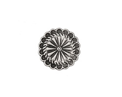 Zola Elements Antique Silver (plated) Aster Disc 7mm Flat Cord Slide 19mm