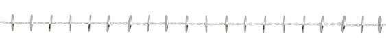 Silver Finish Disc & Delicate Cable Chain