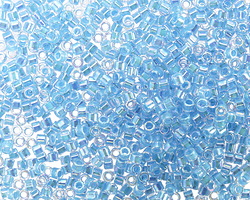 Miyuki Delica Aqua Lined Crystal AB (DBM0057) 10/0 Seed Bead