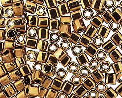 TOHO Antique Bronze Cube 4mm Seed Bead