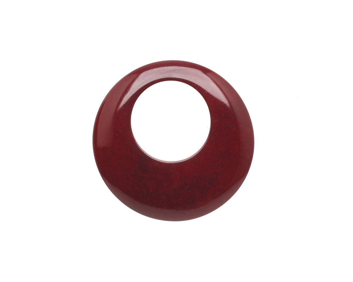 Tagua Nut Merlot Gypsy Hoop 25mm