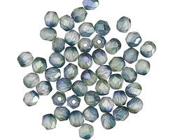 Czech Glass Lustered Earth Fire Polished Round 4mm