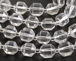Rock Crystal Quartz (clear) Energy Tube 10x9mm