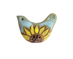 Gaea Ceramic Sunflower Dream Bird 19x38mm