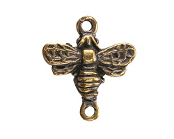 Mykonos Antique Brass (plated) Honey Bee Link 27x24mm