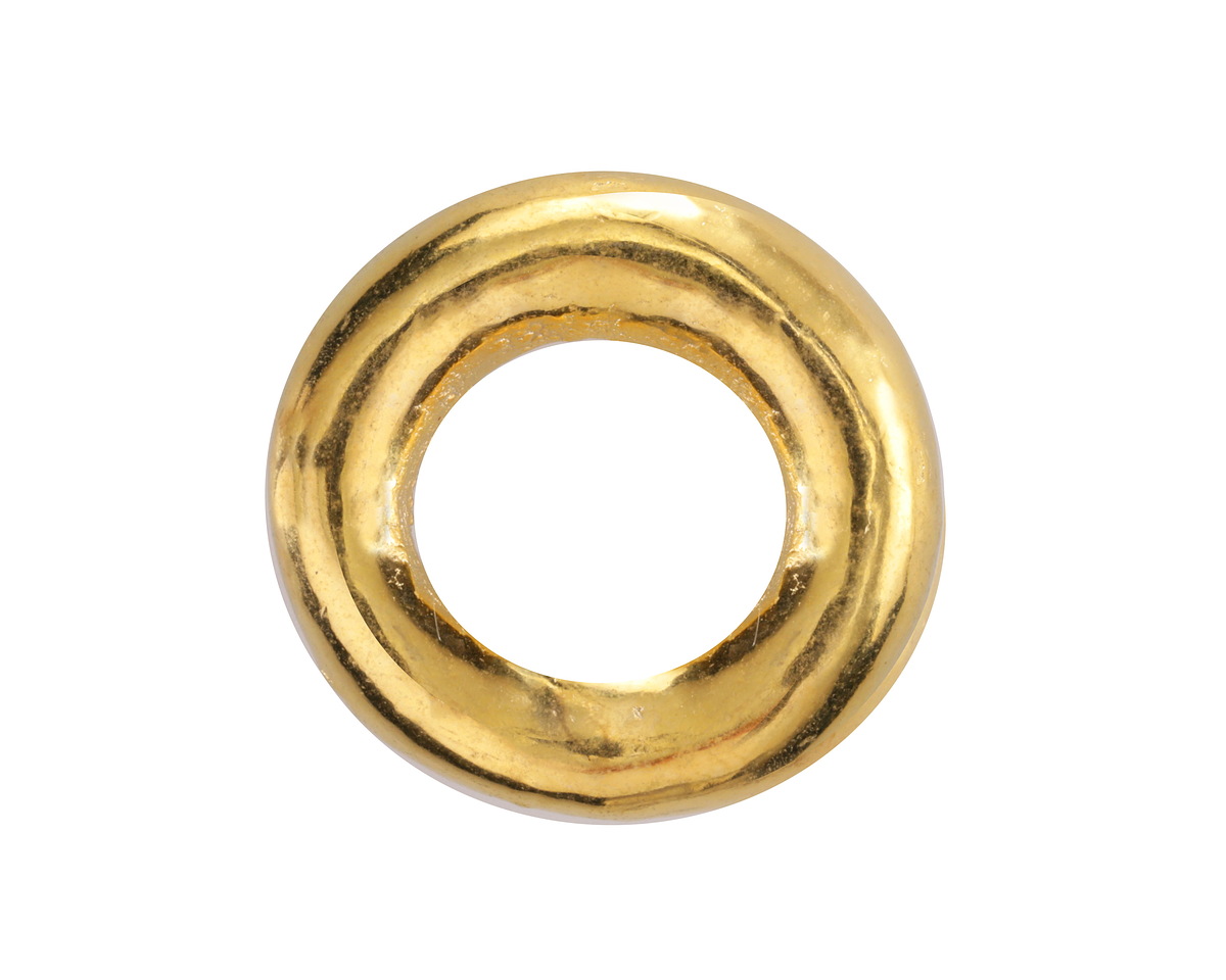 Mykonos Metalized Ceramic Gold Ring 24-25mm