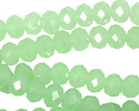 Green Opal Crystal Faceted Rondelle 8mm