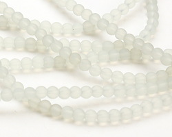 Moonstone Opal Beach-Style Glass Round 4mm