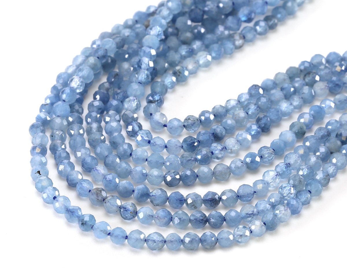 Devil Aquamarine (AA) Microfaceted Round 3mm