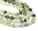 Prehnite (w/ Rutile) Faceted Quatrefoil 13mm