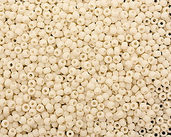 TOHO Opaque Frosted Light Beige Round 11/0 Seed Bead