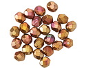 Czech Glass Autumn Metallics Fire Polished Round 6mm
