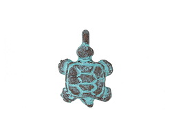Mykonos Copper (plated) Patina Turtle Charm 16x24mm