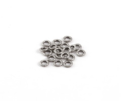 Antique Silver (plated) Soldered Jump Ring 4mm, 18 gauge