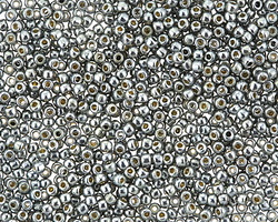 TOHO PermaFinish Galvanized Blue Slate Round 11/0 Seed Bead