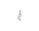 TierraCast Silver (plated) Crescent Moon Charm 4x10mm