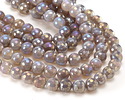 Gray Agate w/ AB Luster Faceted Round 10mm