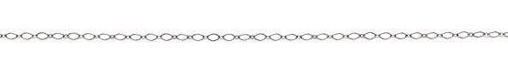 Silver (plated) Flat Diamond Chain, 25ft Spool