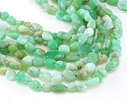 Australian Chrysoprase Tumbled Nugget 7-12x6-10mm