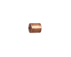 Antique Copper (plated) 5mm Glue-In Cylindrical End Cap 7x6mm
