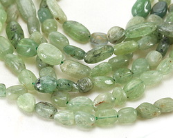 Green Kyanite Polished Nugget 3-5x7-11mm Beads
