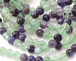 Rainbow Fluorite (more green) Round 8mm
