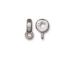 TierraCast White Bronze (plated) Hammered Bail 3x12mm
